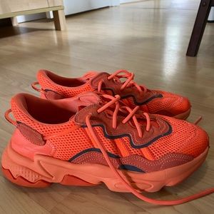NEON ORANGE ADIDAS OZWEEGO ONLY WORN ONCE!